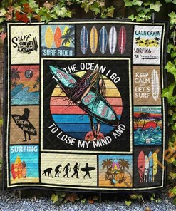 Surfing 1 Quilt Blanket Bedding Set