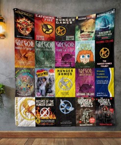 Suzanne Collins Books Quilt Blanket Bedding Set