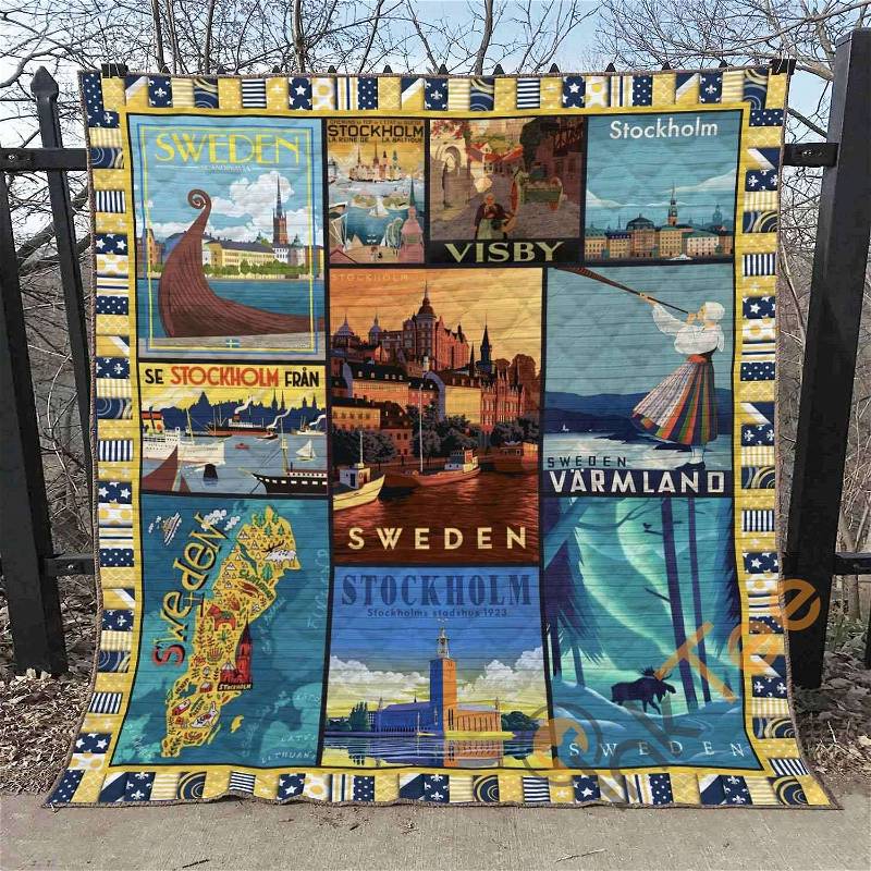 Sweden 1 Quilt Blanket Bedding Set