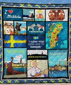 Sweden 1 Quilt Blanket Bedding Set With Pillowcase Option