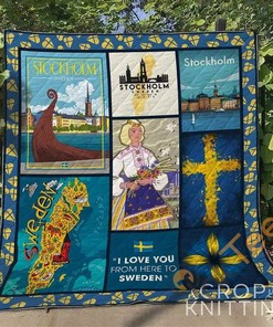 Sweden 2 Quilt Blanket Bedding Set With Pillowcase Option