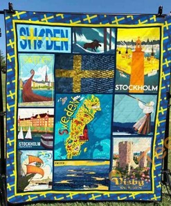 Sweden 3 Quilt Blanket Bedding Set
