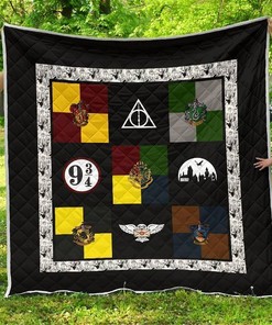 Symbols Harry Potter Bedding Decor Idea Quilt