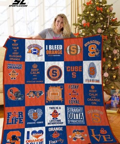 Syracuse Orange Quilt Blanket Bedding Set Ver for Home Décor