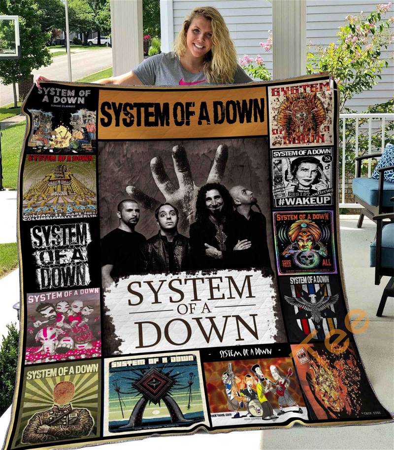 System Of A Down Quilt Blanket Bedding Set With Pilliwcase Option