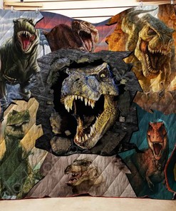 T-Rex Quilt Blanket Bedding Set for Home Décor