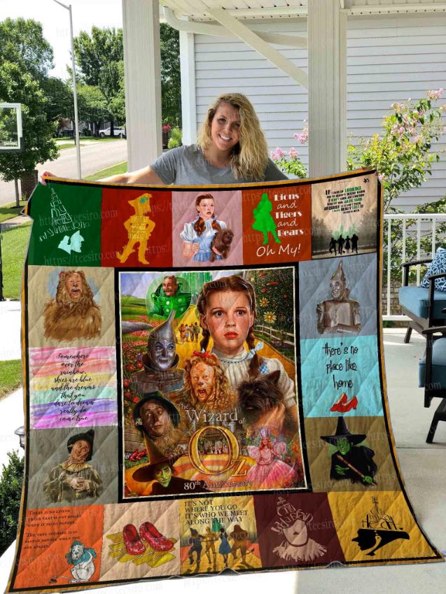 T-Wizard Of Oz-Quote Quilt Blanket 01