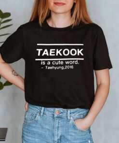 Taekook Is A Cute Word Taehyung Jungkook Bts T-Shirt