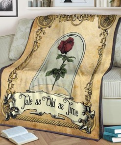 Tale As Old As Time Beauty And The Beast Best Seller Fleece Blanket Gift For Fan, Quilt Blanket Bedding Set Gift