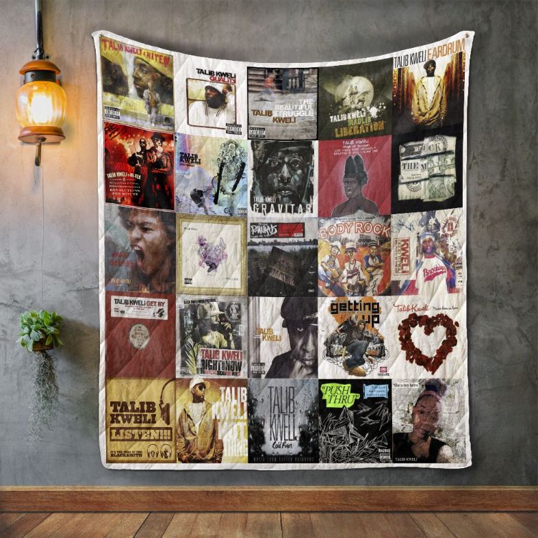 Talib Kweli Album Covers Quilt Blanket Bedding Set