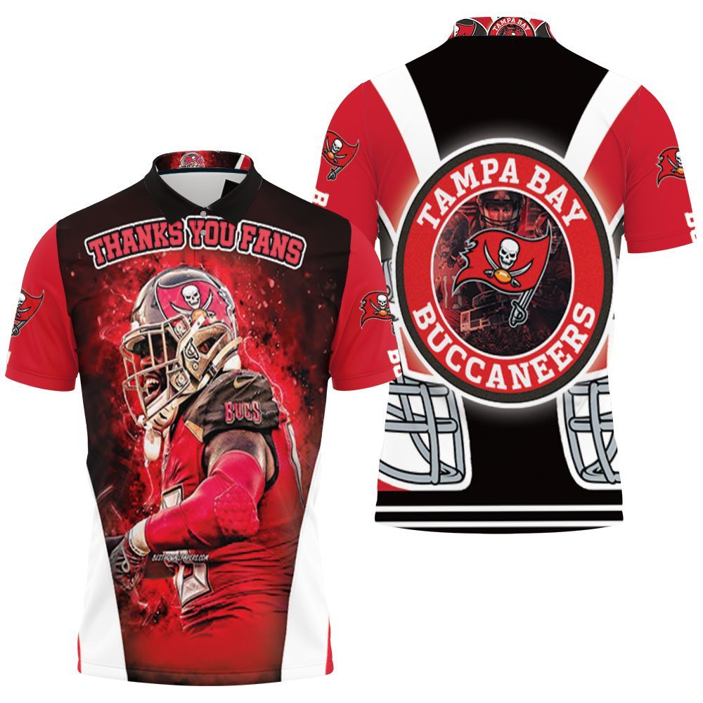 Tampa Bay Buccaneers 2021 Nfl Champions Thank You Fan 3D All Over Print Polo Shirt