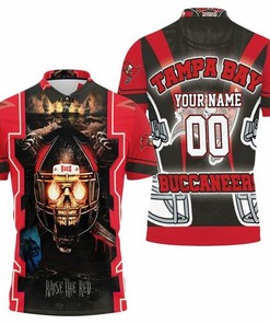 Tampa Bay Buccaneers Fire Skull Raised The Red Nfc South Champions Super Bowl 2021 Personalized Polo Shirt