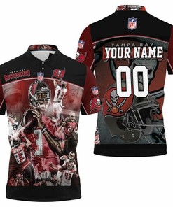 Tampa Bay Buccaneers Flag Nfc South Champions Super Bowl 2021 Personalized 3D All Over Print Polo Shirt