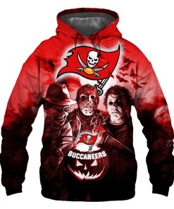 Tampa Bay Buccaneers Hoodie 3D Halloween Horror Night Gift for Fans