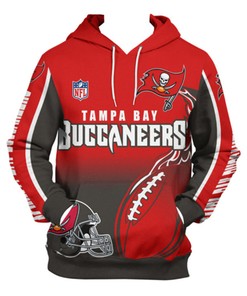 Tampa Bay Buccaneers Hoodie 3D Zip Hoodie Cute Flame Balls Graphic Gifts for Fans