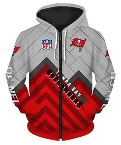 Tampa Bay Buccaneers Hoodie 3D Zip Hoodie Pullover Size S-5Xl
