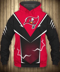 Tampa Bay Buccaneers Hoodie Lightning Graphic Gifts for Fans