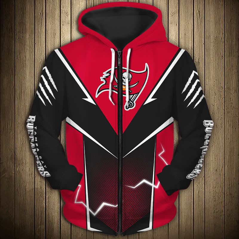 Tampa Bay Buccaneers Hoodie Lightning Graphic Gifts for Fans - Image 3