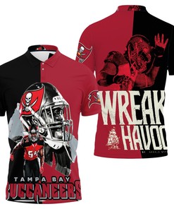 Tampa Bay Buccaneers Lavonte David 54 Wreak Havoc For Fan 3D All Over Print Polo Shirt
