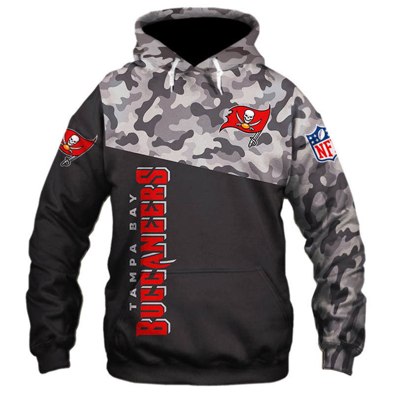 Tampa Bay Buccaneers Military Hoodie 3D Zip Hoodie 3D Zip Hoodie Long Sleeve New Season - Image 3
