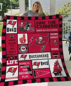 Tampa Bay Buccaneers Quilt Blanket Bedding Set Gifts for Tampa Bay Fans