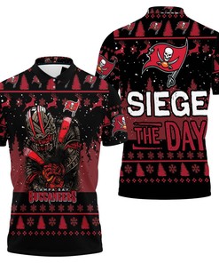 Tampa Bay Buccaneers Siege The Day Christmas 3D All Over Print Polo Shirt