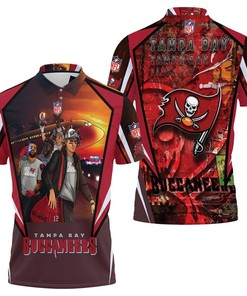 Tampa Bay Buccaneers Super Bowl 2021 Nfc South Champions Division 3D All Over Print Polo Shirt