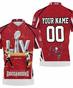 Tampa Bay Buccaneers Super Bowl 2021 Nfc South Division Champions 1 Personalized 3D All Over Print Polo Shirt
