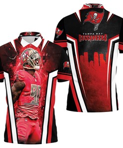 Tampa Bay Buccaneers Super Bowl Champions Jason Pierre Paul 3D All Over Print Polo Shirt