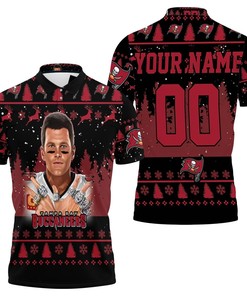 Tampa Bay Buccaneers Tom Brady Legend 12 Snow Pattern Personalized 3D All Over Print Polo Shirt
