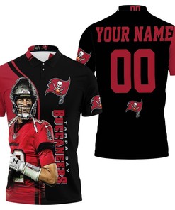 Tampa Bay Buccaneers Tom Brady Posture Legend For Fans Personalized 3D All Over Print Polo Shirt