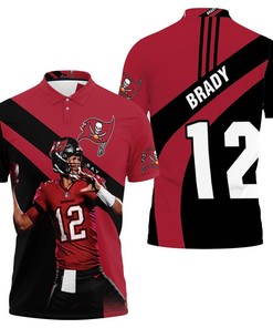 Tampa Bay Buccaneers Tom Brady Throw Ball 3D All Over Print Polo Shirt
