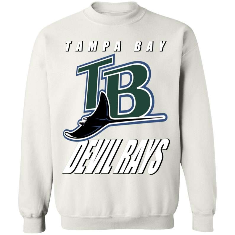 Tampa Bay Devil Rays Vintage Mlb Crewneck Sweatshirt