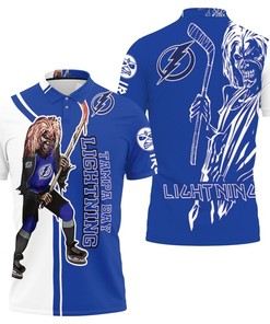 Tampa Bay Lightning And Zombie 3D All Over Print Polo Shirt