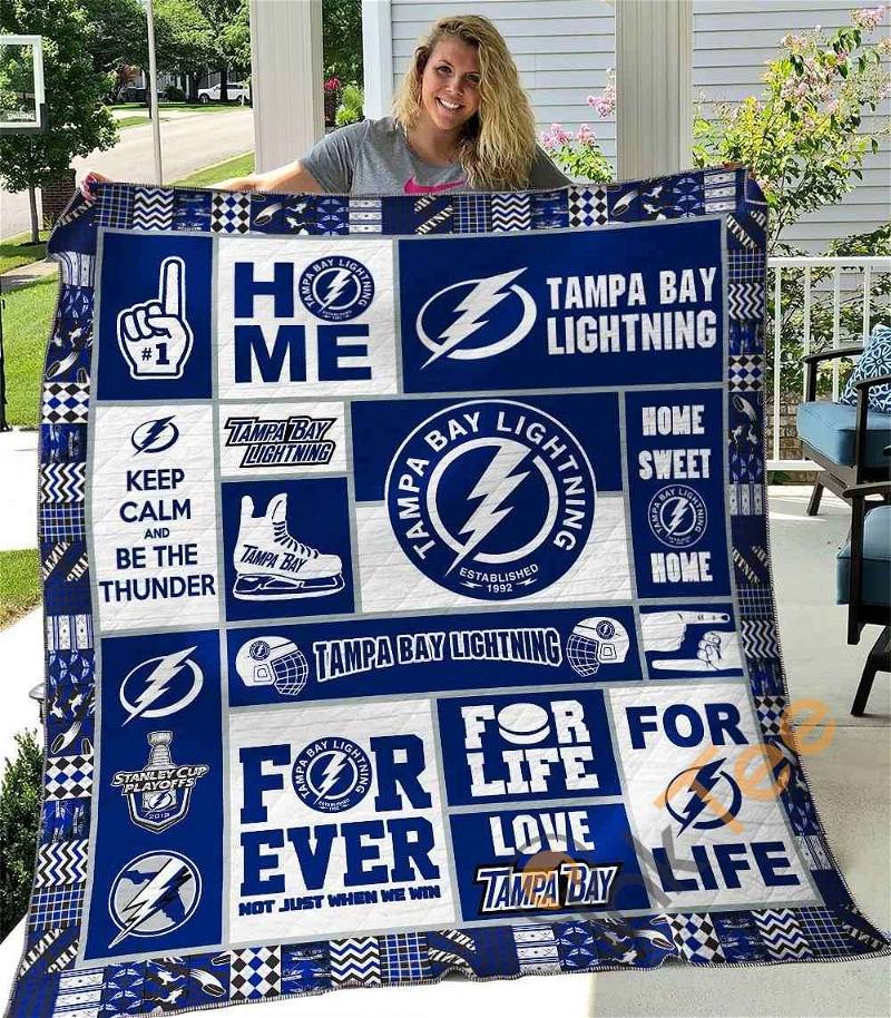 Tampa Bay Lightning Quilt Blanket Bedding Set