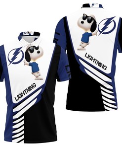 Tampa Bay Lightning Snoopy 3D All Over Print Polo Shirt