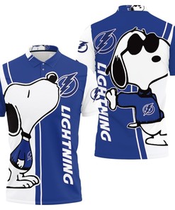 Tampa Bay Lightning Snoopy Lover 3D All Over Print Polo Shirt