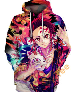 Tanjiro Kamado Removing The Mask Hoodie 3D