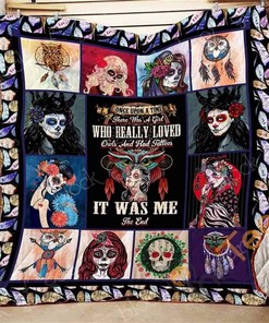 Tattooed Girl Love Owl Quilt Blanket Bedding Set
