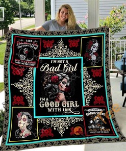 Tattooed Girl Quilt Blanket Bedding Set