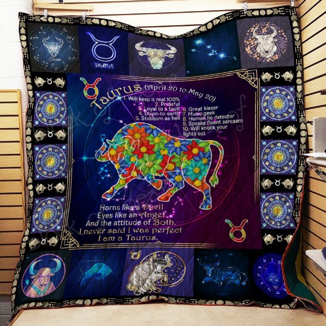 Taurus I Am A Taurus Quilt Blanket Bedding Set