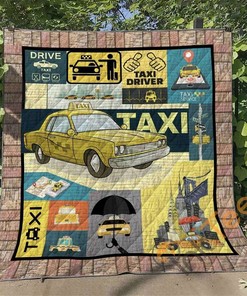 Taxi Quilt Blanket Bedding Set