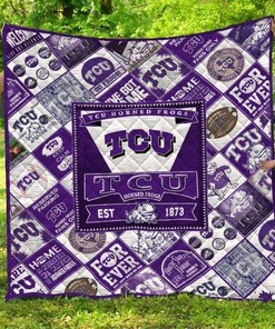Tcu Horned Frogs Quilt Blanket Ha1710 Fan Made