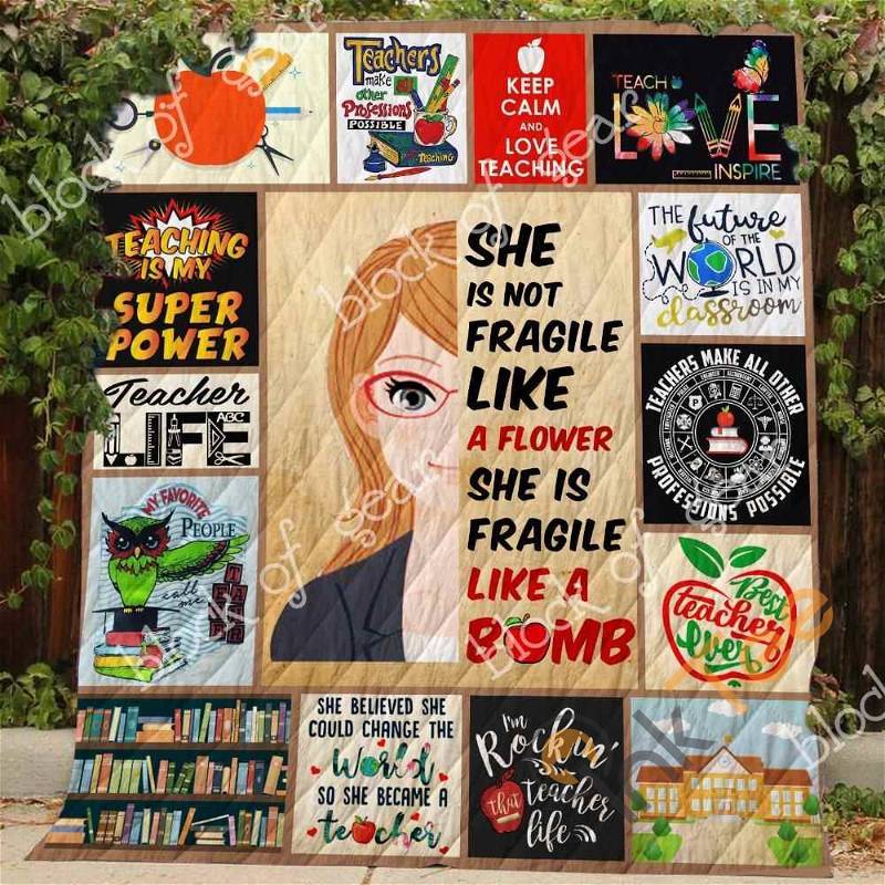 Teacher Life Quilt Blanket Bedding Set