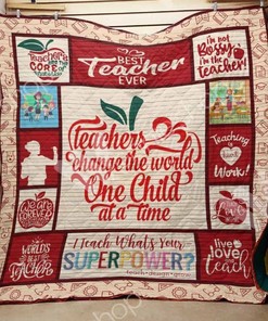 Teacher Quilt Blanket Bedding Set for Home Décor