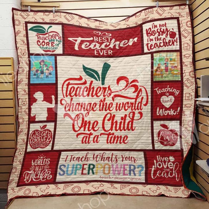 Teacher Quilt Blanket Bedding Set for Home Décor