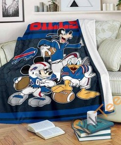 Team Buffalo Bills Sherpa Fleece Blanket Gifts for Family, for Couple
