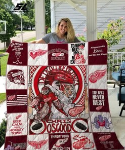 Team Detroit Red Wings Quilt Blanket Bedding Set