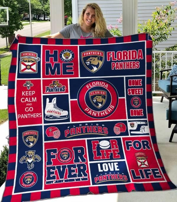 Team Florida Panthers Collection Quilt Blanket