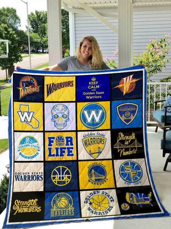 Team Golden State Warriors Collection All Season Plus Size Quilt Blanket Bedding Set